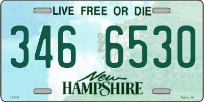 NH license plate 3466530