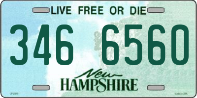 NH license plate 3466560