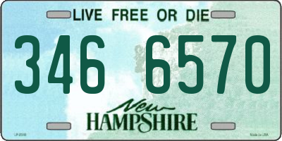 NH license plate 3466570