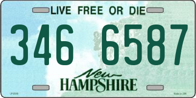 NH license plate 3466587
