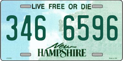 NH license plate 3466596