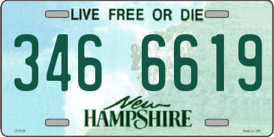 NH license plate 3466619
