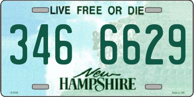 NH license plate 3466629