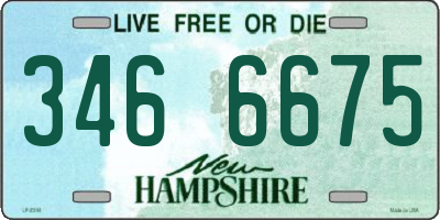 NH license plate 3466675
