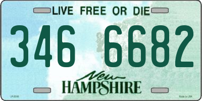 NH license plate 3466682