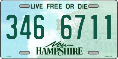NH license plate 3466711