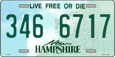 NH license plate 3466717
