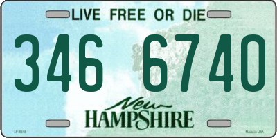 NH license plate 3466740