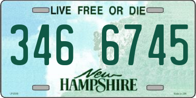 NH license plate 3466745