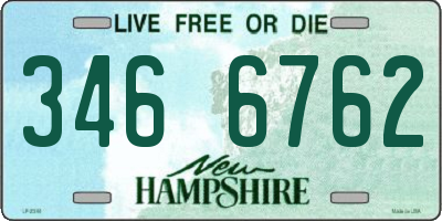 NH license plate 3466762