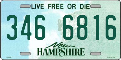 NH license plate 3466816