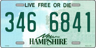 NH license plate 3466841