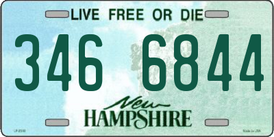 NH license plate 3466844