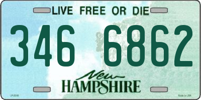 NH license plate 3466862