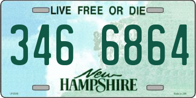NH license plate 3466864