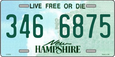 NH license plate 3466875