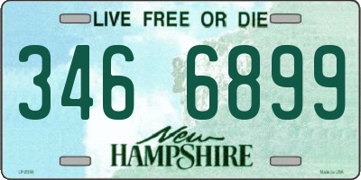 NH license plate 3466899