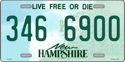 NH license plate 3466900