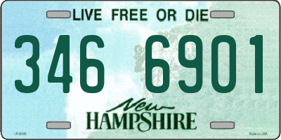 NH license plate 3466901
