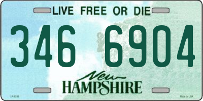 NH license plate 3466904