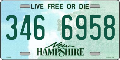 NH license plate 3466958