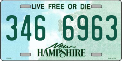 NH license plate 3466963