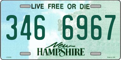 NH license plate 3466967