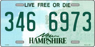 NH license plate 3466973