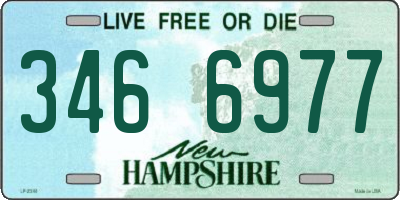 NH license plate 3466977