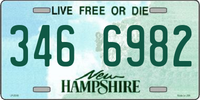 NH license plate 3466982