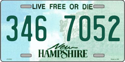 NH license plate 3467052