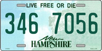NH license plate 3467056