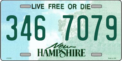 NH license plate 3467079