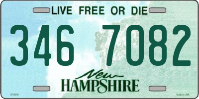 NH license plate 3467082