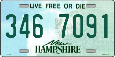 NH license plate 3467091