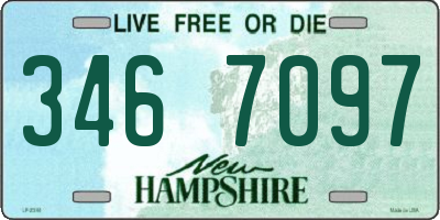 NH license plate 3467097