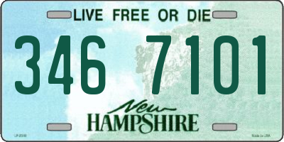 NH license plate 3467101