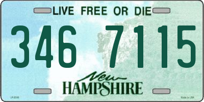 NH license plate 3467115