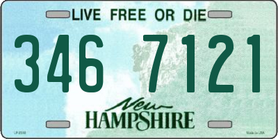 NH license plate 3467121