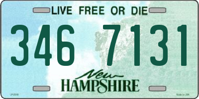 NH license plate 3467131