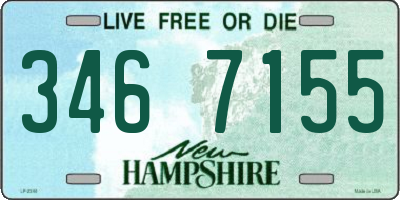 NH license plate 3467155