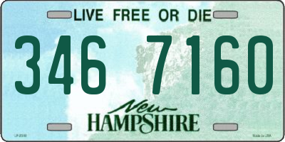NH license plate 3467160