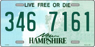 NH license plate 3467161