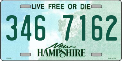 NH license plate 3467162