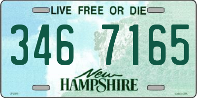 NH license plate 3467165
