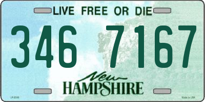 NH license plate 3467167