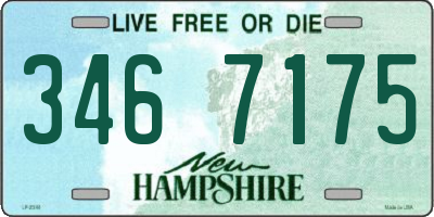 NH license plate 3467175