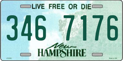 NH license plate 3467176