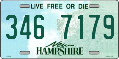 NH license plate 3467179
