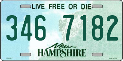 NH license plate 3467182